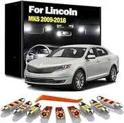 12Pcs LED Interior Reading Dome Trunk Light Car Bulbs Kit, For Lincoln MKS 2009-2013 2014 2015 2016 Sun Visor Lamp