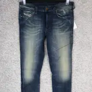 DIESEL WOMENS JEANS DORIS NE SWEAT 0610L JOGG W27 L32 BLUE LADIES DENIM BNWT!