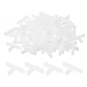 200Pcs Wall Floor Tile Plastic T Shape Spacers Tiling Tools 2.5mm 3/32" White