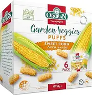 Orgran Garden Sweet Corn Veggies Puffs 20 g (Pack of 6)