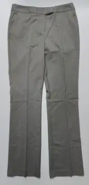 Anne Klein Women's Grey/Black The Executive Bootleg Dress Pants Size 8
