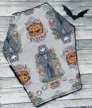 Skeleton Pumpkin King Coffin Crinkle Toy