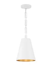 Crystorama Alston 2 Light Matte White & Antique Gold Chandelier