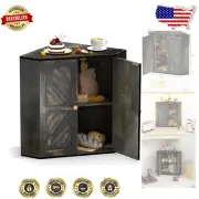 Large Capacity Antique Black Bread Storage Bin with Magnetic Door for Freshness