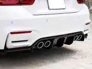 BMW F80 F82 F83 M3 M4 VRS Style Carbon Fiber Rear Add On Diffuser (for: BMW)