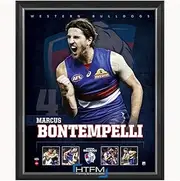 Marcus Bontempelli Western Bulldogs Football Club Official Licensed Afl Print Framed