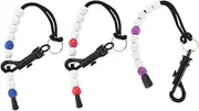 WHAMVOX 3pcs Golf Shot Counter Beads Lanyard Vibrant Colored Score Keeper for Golfing Easy to Use Golfs Tool Durable Construction Essential Accessory