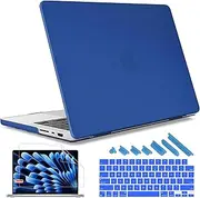 May Chen Case for M4 MacBook Pro 14 Inch 2021-2024 A3112 A3401 A3185, M3 A2918 M2 A2779 M1 A2442 Pro Max Chip, Plastic Hard Shell With Keyboard Cover, Royal Blue