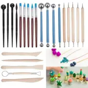 23Pcs Clay Sculpting Carving Pottery Tool Set Kit Modelling DIY Sculpture AU