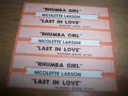 3 Nicolette Larson Rumba Girl / Last In Love Jukebox Title Strip
