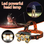 Super Bright LED Headlamp Flashlight Torch Work Lamp Lantern Rechargeable