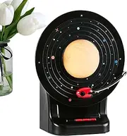 Wireless Speaker - Desktops Music Player Speaker Moon Lamp,Bass Diaphragm, 7 Adjustable Lights Colors, Small Music Player Tool for Family Gatherings, Home