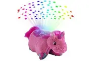 Pillow Pets Colorful Pink Unicorn Sleeptime Lite 11" Stuffed Animal Plush Nightlight