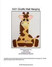 Giraffe Wall Hanging-Plastic Canvas Pattern or Kit