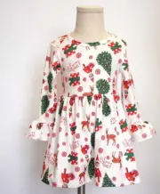 Toddler Girls Elf On The Shelf Christmas Dress All Over Print Select Sizes