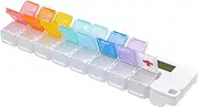 Electronic Pill Organizer – Daily Pill Box, Smart Medication Reminder | Alarm Pill Dispenser for and Fish Oil, Digital Pill Case for Supplements and Medicine Schedule Management