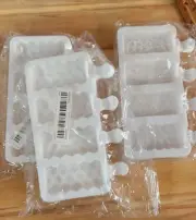 3X Silicone Frozen Ice Cream Molds Juice Popsicle Maker Lolly Pop Mould 4-Cells