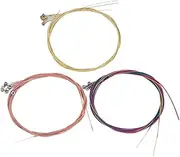 Abaodam Folk String Set 3 Pack Guitar Strings Light Heavy Electric Brass Banjo Music Instrument