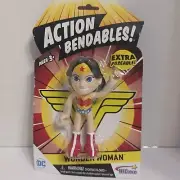 NJ Croce DC 4" Extra Poseable! Bendable Wonder Woman Figure New In Package