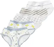 [OuLu] Underwear Breathable Teen Girls 8-13 years Soft Cotton Panties Brief Pattern, 208, One Size