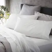 MyHouse Ashton Sheet Set 285X260cm - White - Deep King