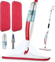 Mops for Floor Cleaning Wet Spray Mop with a Refillable Spray Bottle and 2 Washable Microfiber Pads Home or Commercial Use Dry Wet Flat Mop for Hardwood Laminate Wood Ceramic