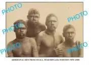 OLD 6X4 ABORIGINAL 6x4 PHOTO MEN FROM MYALL CAMP c1900