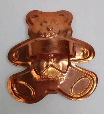 Michael Bonne NOS Theodore Bear Copper Cookie Cutter Anniversary Ed. 2002