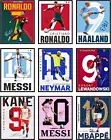 9 x Soccer Poster - For Boys Bedroom, Messi And Ronaldo Poster, Messi Sports