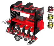 Power Tool Organizer-6 Drill Holder Wall Mount, 3 Tier Heavy-Duty Hand Tool S...
