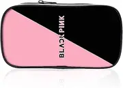Blackpink Pencil Case,Pencil Case Pencil Case Large Capacity Cosmetic Bag Double Zippers Pen Bag Office Pen Holder Organizer Stationary Bag, for School Student Girls Boys and Adults, Pink