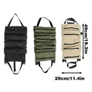 Multi-Purpose Tool Roll Up Bag Wrench Roll Pouch Hanging Tool Portable Organiser