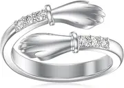 [Midari] Toe Ring 925 Sterling Silver Toe Ring for Women Adjustable Toe Ring Summer Beach Open Toe Rings Jewelry Foot Jewelry