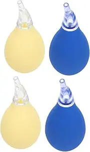 BIUDECO 4Pcs Manual Nose Sucker Nasal Mucus Cleaner for Newborns Detachable Easy to Clean Compact Design for Home Travel Comfortable Snotty Nose Removal for Boy Girl