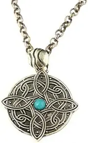 [KliSa] The Elder Scrolls 5 Skyrim Amulet of Mara Arkay Morrowind Pendants Necklaces Dark Brotherhood Dinosaur Triangle Men Jewelry, Sterling Silver, Cubic Zirconia