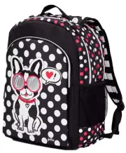 NWT Justice Pawsitivity Puppy Dog 2 Sided Backpack School Book Bag Girls NEW