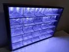 Shot Glass LED Lights Display Case Wall Cabinet Shotglass Shelves Space Theme