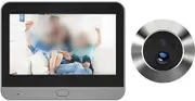 Wireless Video Doorbell Camera with 1080P HD, 4.3 Inch LCD Display, PIR Motion Sensor, Two-Way Audio, Remote Control via APP for Home Security