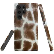 For Samsung Galaxy S22 Ultra Case, Armour Cover, Giraffe Pattern