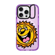 iPhone 16 Pro Impact Ring Stand Case MagSafe Compatible Sun by Jake Foreman