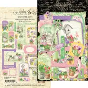 Grow With Love - Graphic 45 - Chipboard Tags & Frames Assortment 30 Pieces