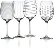 [Mikasa] SW910-403 Cheers White Wine Glass, 16-Ounce, Set of 4