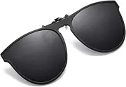 [OopsMi] Polarized Clip-on Sunglasses TR90 Frame Flip Up Driving Glasses For Prescription Glasses
