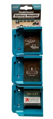 STEALTHMOUNTS Battery Mount Holder for Makita 18V LXT - 6 Pack