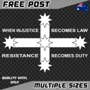 Eureka Stockade Flag Sticker Decal Vinyl Car Southern Cross Aussie Rebellion Law