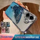 For iPhone 16 15 14 13 12 11 Pro Max Plus Glitter Diamond Rhinestone Luxury Case