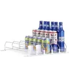 Drink Dispenser for Fridge, Self-Pushing Soda Can Organizer for Refrigerator