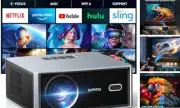 [Electric Focus/Auto Keystone] Projector with WiFi and Bluetooth, 650 ANSI