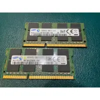 在飛比找蝦皮購物優惠-二條 Samsung DDR3 Sodimm 8GB x 2