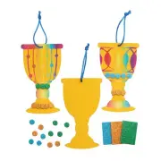 Fun Express Religious Passover Elijah’s Kiddush Cup Magic Scratch Ornaments - 3"